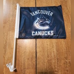NHL Vancouver Canucks Car Flag - Blue and White